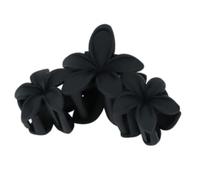 Haarkamm Damen 1 STÜCK Blumen Haarspange für Frauen 4,5 Zoll Klaue Clip Matte Haarspange für dickes Haar Rutschfeste Haarspange Haarkamm Zum Stecken(Black)