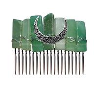 Haarkamm für Damen, Kristall, Vintage, Antik-Mond-Metall-Haarnadel, Clip, Hochzeit, Party, mehrfarbiger Schmuck, Haar-Accessoire