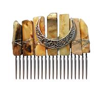 Haarkamm für Damen, Kristall, Vintage, Antik-Mond-Metall-Haarnadel, Clip, Hochzeit, Party, mehrfarbiger Schmuck, Haar-Accessoire, Haarbänder