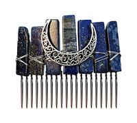 Haarkamm für Damen, Kristall, Vintage, Antik-Mond-Metall-Haarnadel, Clip, Hochzeit, Party, mehrfarbiger Schmuck, Haar-Accessoire