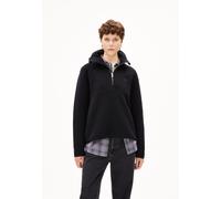 HAARLEENAA FLEECE-SWEATSHIRT | 100% Bio-Baumwolle - schwarz (XXL)
