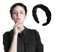 Haarreifen Damen,Haarreif Schwarz,Headband für Haarreif Geflochten,Haarreif Damen Stirnbänder Geflochtener Mit Elastische,Verstellbarer Haarbänder Cross Flechthaarreif Zubehör,Haarreif Oktoberfest