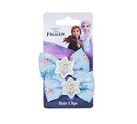 Haarspangen in Form einer Schleife der Eiskönigin, Blau, aus 100% Polyester, bedruckt mit dem Gesicht der Prinzessin Elsa, Originalprodukt, entworfen in Spanien