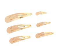 Haarspangen Klein 100 Stücke 4 cm 5 6 7 8 Wassertropfen Haarspange Snap Haarnadeln Barrettes for DIY Haarschmuck Kopfbedeckungen(Gold,6cm)