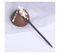 Haarstab 2 stücke Vintage Holz Blume Quaste Haarnadel for Frauen Mädchen Antike Haar Stick Haar Clip Kostüm Haar Zubehör Pins(Color6)