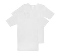 Haasis Bodywear Herren Basic Shirt V-Ausschnitt Feinripp 2er Pack weiss XXXXL