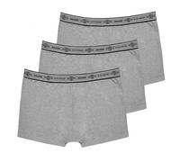 Haasis Bodywear Herren Pants 3er Pack ohne Eingriff, Single Jersey, graumeliert XXL