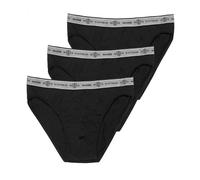 Haasis Bodywear Herren Slip ohne Eingriff Single Jersey 3er Pack,Bio Baumwolle/Elasthan schwarz XXXXL