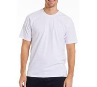Haasis Bodywear Herren T-Shirt Rundhals, Slub Single Jersey, Bio Baumwolle, GOTS zertifiziert Weiss S