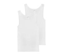 Haasis Bodywear Herren Unterhemd Feinripp Doppelpack weiss XXL