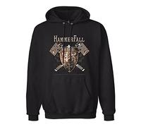 haben Men's HammerFall Steel Meets Steel Ten Years of Glory Long Sleeve Hooded Sweatshirt XL
