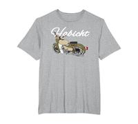 Habicht Simson T-Shirt, Herren Große Größen, Grau Meliert, 5X Tall