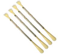 HAC24 4er Set 2in1 Rückenkratzer 50cm Schuhanzieher Rücken Kratzer Schuhlöffel Schuhanziehhilfe Anziehhilfe Kratzhilfe Inkl. Aufhängeschlaufe