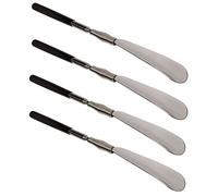 HAC24 4er Set Teleskop Schuhanzieher 31-79 cm Schuhlöffel Schuhanziehhilfe Ausziehbar Schuh Anziehhilfe Schwarz