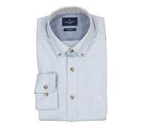 HACKETT Hemd Herren Langarm Flanell blau, L