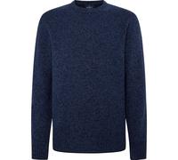 Hackett - Mouline Rundhals-Strickpullover - - Knitwear - Herren - Blau - L