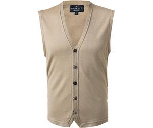 HACKETT Strickweste Herren Slim Fit V-Ausschnitt beige, XXL