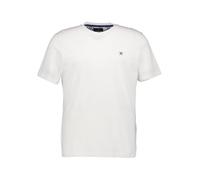 HACKETT T-Shirt Herren Regular Fit Kurzarm Rundhals Baumwolle-Leinen weiß, M