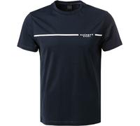 HACKETT T-Shirt Herren Slim Fit Kurzarm Rundhals Baumwolle blau, 3XL
