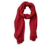 Hadley Wren Damen Klassischer, Weicher, Solider, Leichter, Länglicher Mode-Schal, rot, Einheitsgröße