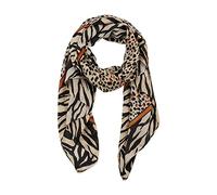 Hadley Wren Damen Lightweight Spring Animal Print Fashion Scarf Modischer Schal, Urban Safari Orange, Einheitsgröße