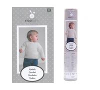 Häkelset Babypullover weiß