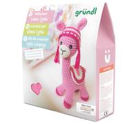 Häkel Set Lama - Komplettset mit Garn, Nadel, Füllmaterial, Anleitung - Kreativset Häkeln Anfänger & Fortgeschrittene - Geschenkidee