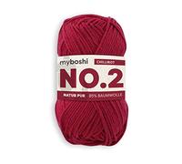 Häkel- und Strickgarn: 100% pflanzlich, besonders leichtes Garn. 15% Kapok, 85% Baumwolle Chillirot