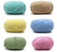Häkelgarn,Handstrickgarn,baumwolle zum häkeln,häkelgarn baumwolle,baumwollgarn zum häkeln,Schlauchgarn,Baumwollgarn,rope garn,für Kunsthandwerk, Häkeln und Handstrickgarn Baumwollgarn,6 Farben,50g