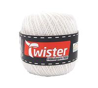 Twister Häkelgarn 100 g - Häkel Wolle - 10 - Weiß