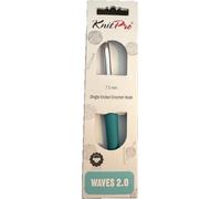 Häkelnadel Knit Pro Waves 2.0 Neue verbesserte Version, 7,0 mm | stärkere, langlebigere Griffe, Aluminiumhaken, ergonomische Gummigriffe