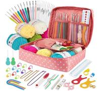 Häkelnadel Set 111 Stück Ergonomisches Häkelset Anfänger Crochet