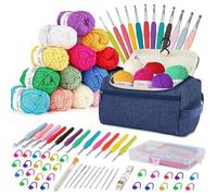 Häkelnadel Set 90 Stück Anfänger Häkelset 15Farben 2mm-8mm