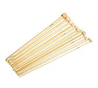 Häkelnadeln 12 Stück Bambus tunesisches Häkelnadel Set Premium