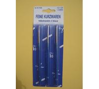 Häkelnadeln 3 Stück 1,5 + 2,0 + 2,5mm in blau