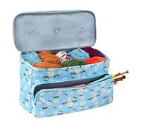 Häkeltasche Organizer Aufbewahrungstasche für Strickmaterial und Zubehör | Wolle Organizer Für Reisen Zuhause Urlaub Männer Frauen Designer Hobbyisten Enthusiasten