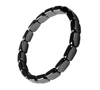 Hämatit Armband für Herren Frauen | Herren Armbänder mit Hämatit Kristall | Stilvolles Obsidian Stein Maskulines Armband Magnetisch | Schwarzer Turmalin Armbands Geschenk für Ehemann & Freund