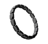 Hämatit Armband für Herren Frauen | Herren Armbänder mit Hämatit Kristall | Stilvolles Obsidian Stein Maskulines Armbands Magnetisch | Schwarzer Turmalin Armband Geschenk für Freund & Ehemann