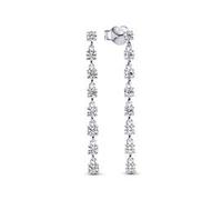 Pandora 293159C01 Damen-Ohrringe Silber Ohrhänger Funkelnde Acht Steine