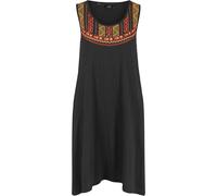 Jerseykleid BONPRIX, Damen, Gr. 36/38 (S), N-Gr, schwarz, Jersey, Obermaterial: 100% Baumwolle, Kleider Jerseykleid, für Frühjahr und Sommer, aus reiner Baumwolle, asymmetrischer Saum (79080557-36)