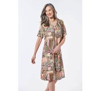 Hängerchen Kleid im Mustermix braun 44