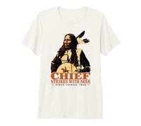 Häuptling schlägt mit Nase Oglala Lakota Sioux Premium T-Shirt