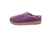 HAFLINGER Lammfellclog Snowbird Filzpantoffel Hausschuh Lila (Aubergine 5), Gr 39