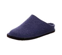 HAFLINGER Flair Soft Filzpantoffeln aus Wollfilz Hausschuh Blau (Jeans 72), Gr. 48