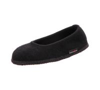 Haflinger Hausschuh Marina Filzpantoffel Ballerina Schwarz Gr. 37