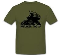 Haflinger 700 Puch Bundesheer Österreich Armee Fahrzeug - T Shirt #7303, Größe:XL, Farbe:Oliv