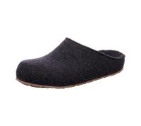 Haflinger Hüttenschuhe Grizzly Michel Unisex Filz aus Wolle Graphit Größe 36