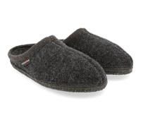 HAFLINGER Walktoffel Alaska Wolle Filzpantoffel Hausschuh Graphit, Gr. 45