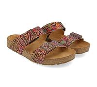 HAFLINGER Bio Andrea Leder Pantolette Sandale Corkmulti Jungle (1703), Gr 37