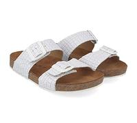 Haflinger Bio Andrea 819016 0 1705 weiss intreccio Leder für Damen, weiß, Gr. 40 EU